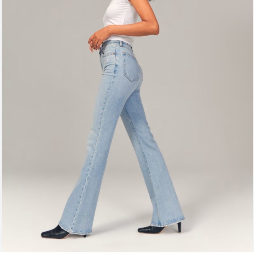 Abercrombie High Rise Vintage Flare Jean